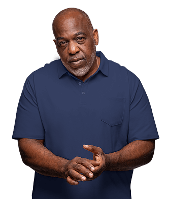 Man contemplating that elevated uric acid may be more endogenous than just dietary